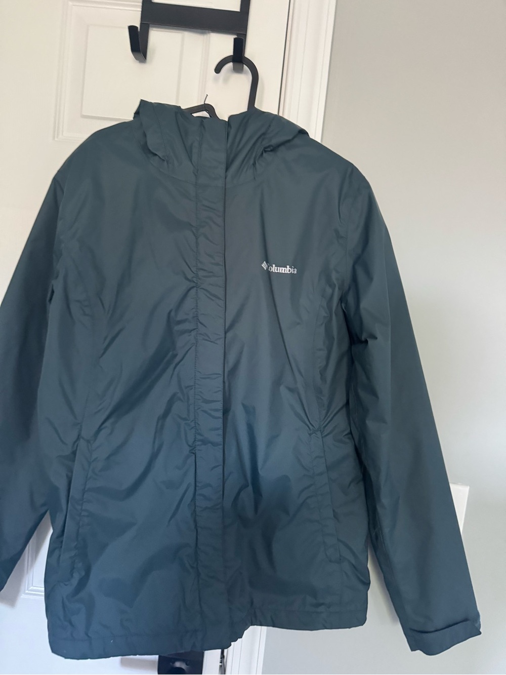 Columbia Waterproof Hooded Jacket in Deep Teal